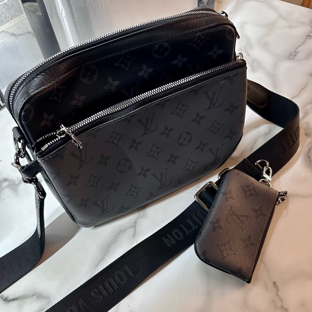 Louis Vuitton Trio Messenger Bag Black & Grey